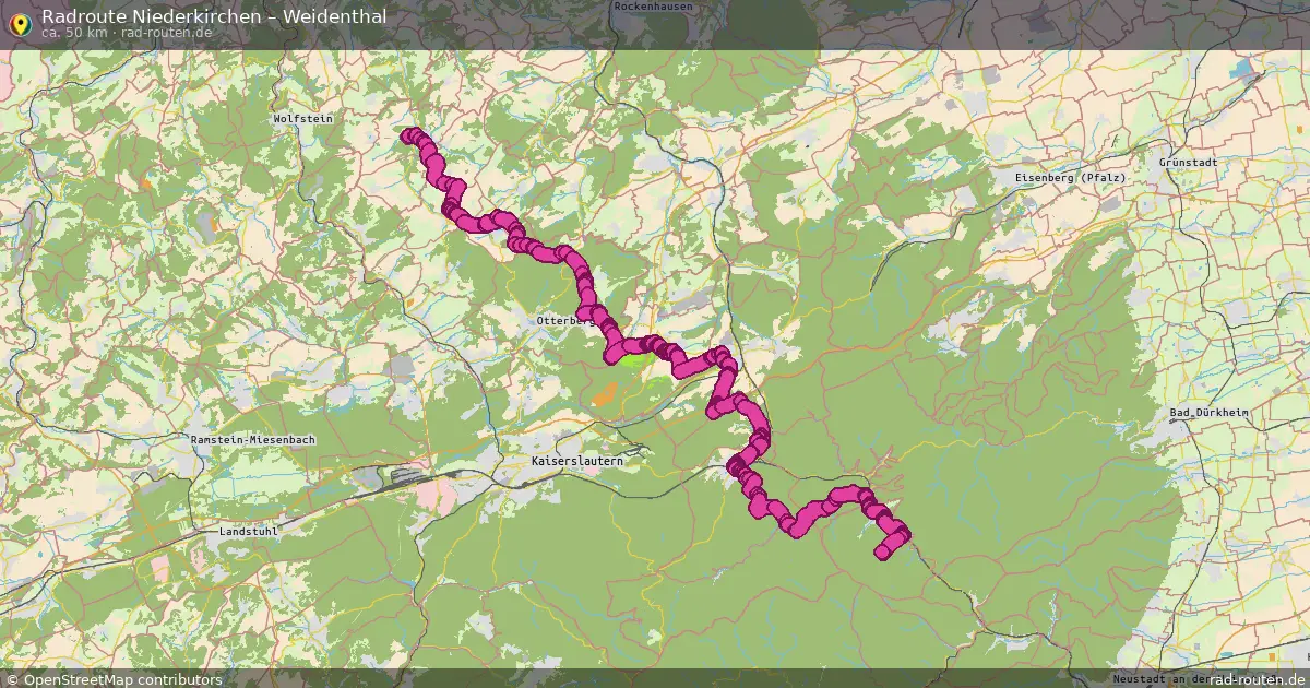 Radtour Niederkirchen – Weidenthal