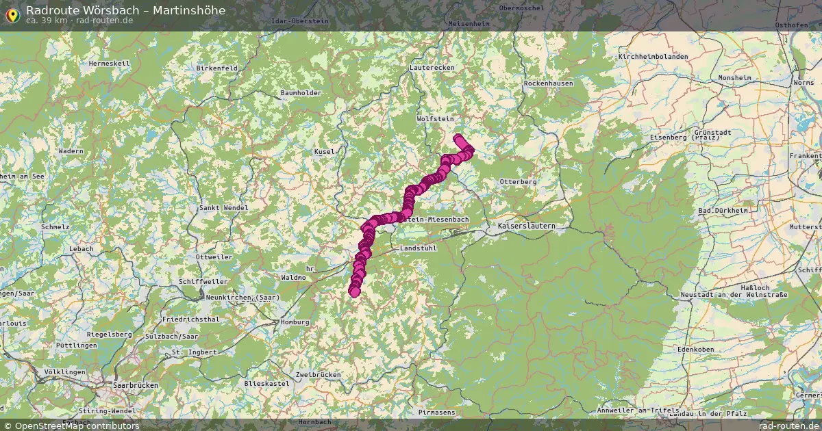 Radtour Wörsbach – Martinshöhe