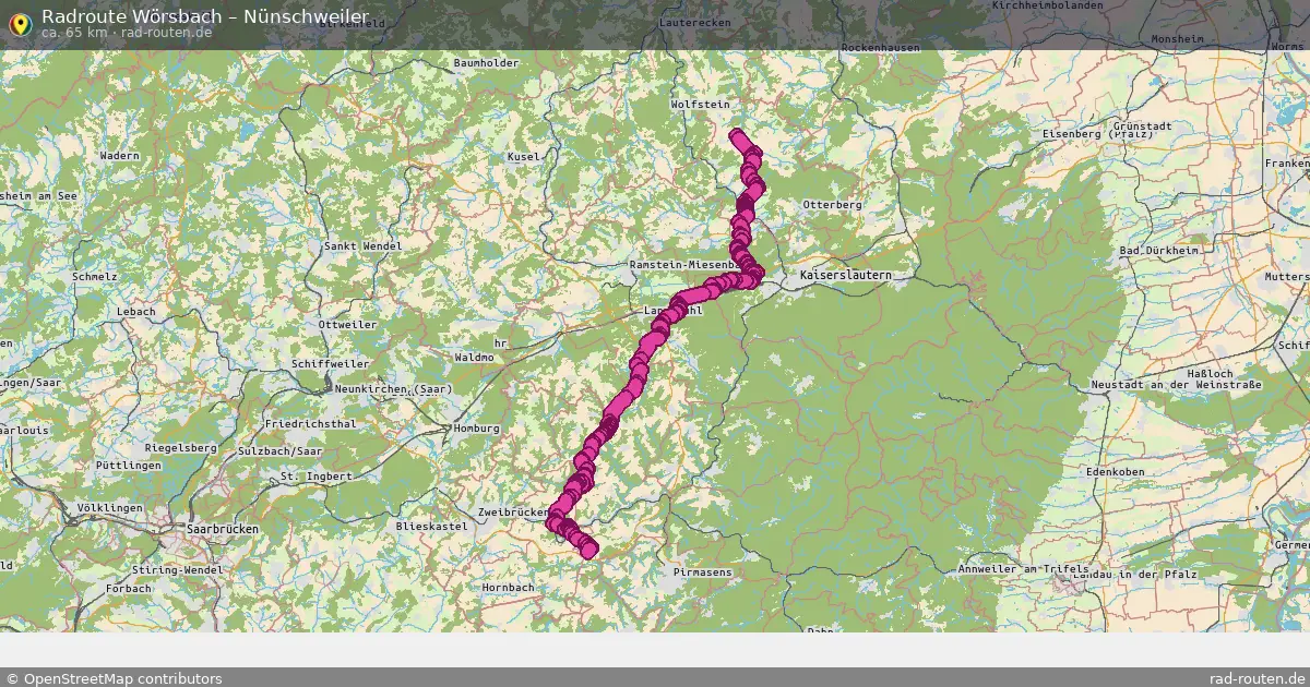 Radtour Wörsbach – Nünschweiler