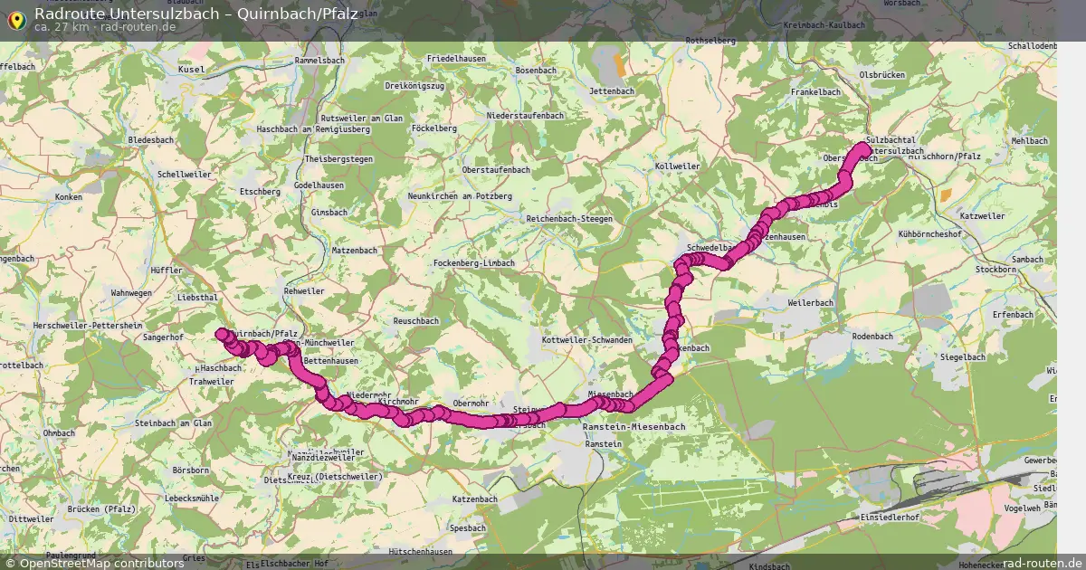 Radtour Untersulzbach – Quirnbach Pfalz