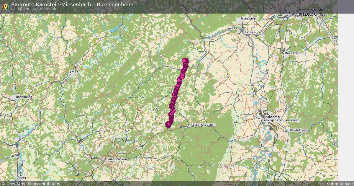 Radtour Ramstein-Miesenbach – Burgsponheim