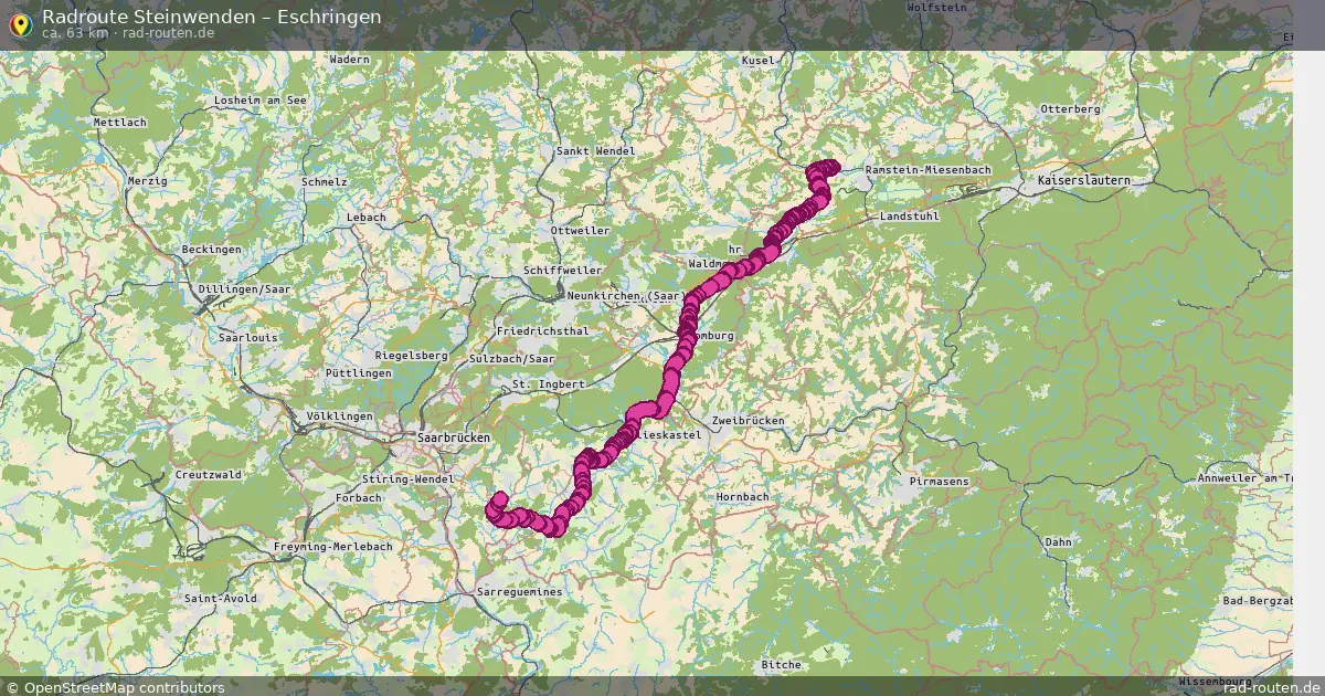 Fahrradroute Steinwenden – Eschringen