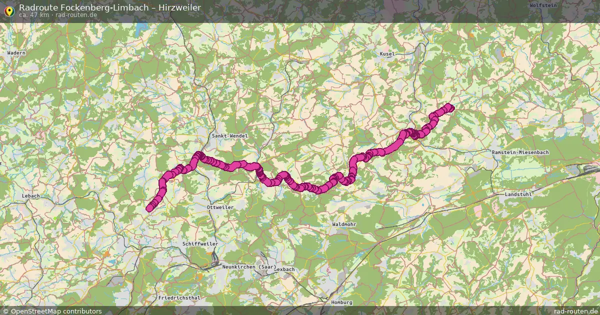Radtour Fockenberg-Limbach – Hirzweiler