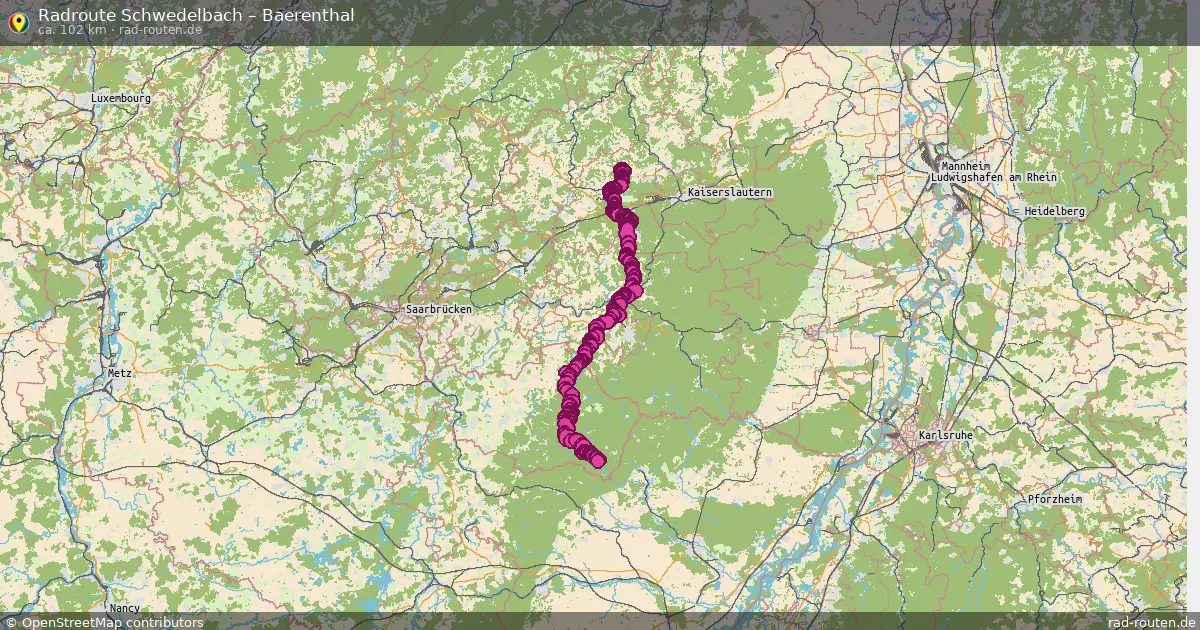 Radtour Schwedelbach – Baerenthal
