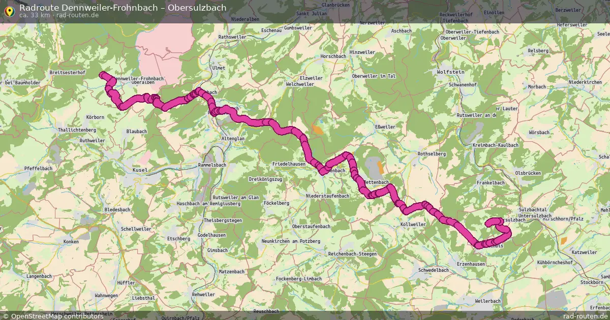 Radtour Dennweiler-Frohnbach – Obersulzbach
