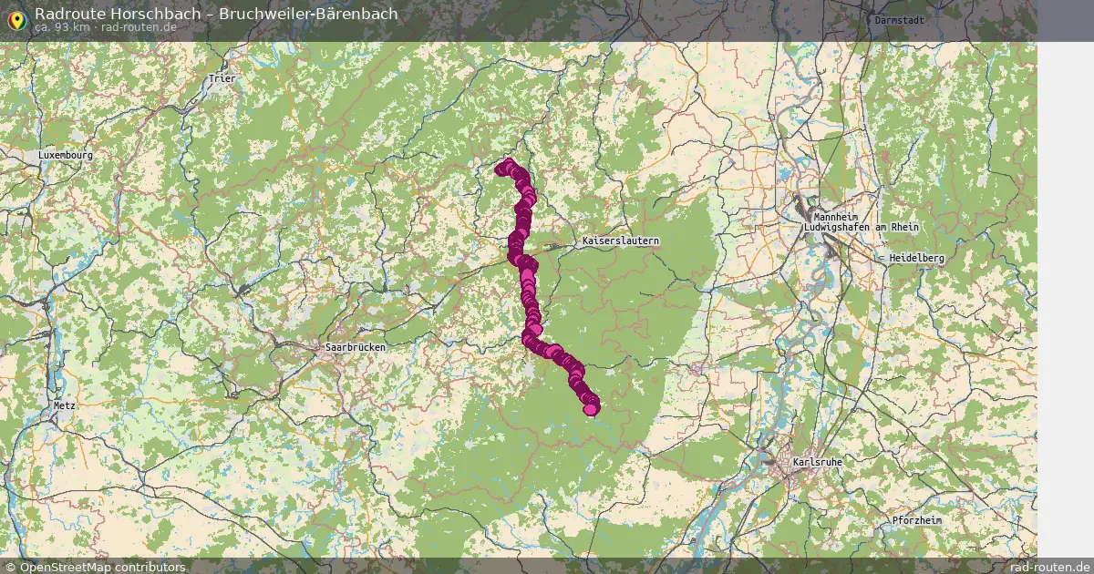 Radtour Horschbach – Bruchweiler-Bärenbach
