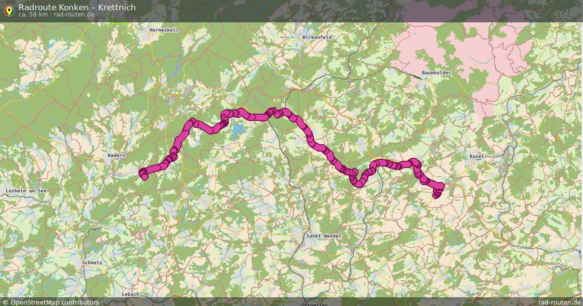 Fahrradroute Konken – Krettnich