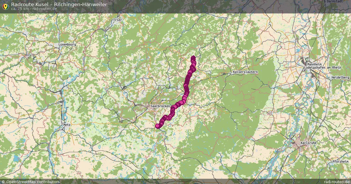 Fahrradroute Kusel – Rilchingen-Hanweiler