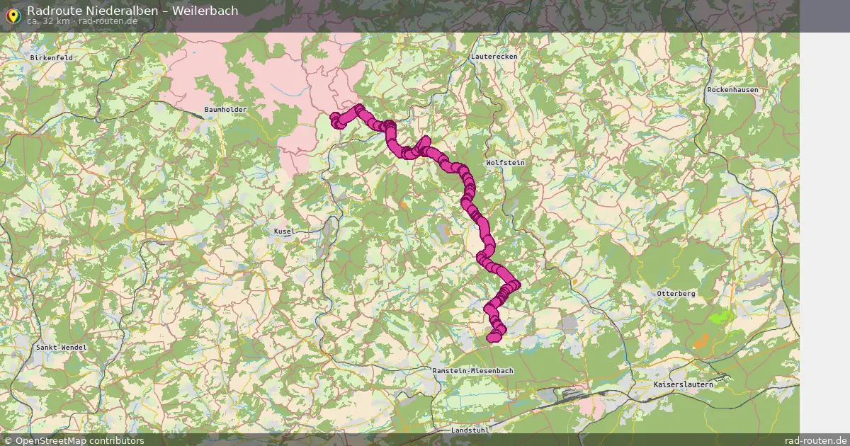 Radtour Niederalben – Weilerbach