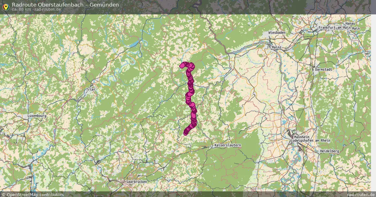 Radtour Oberstaufenbach – Gemünden