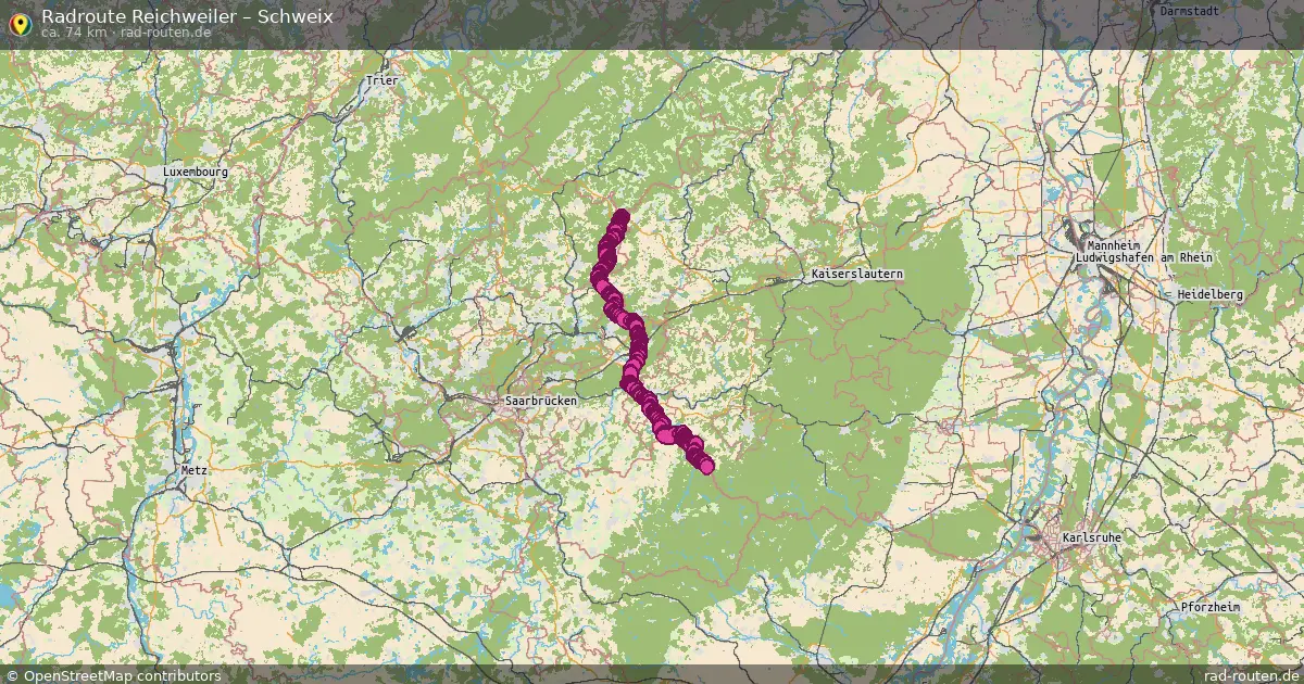 Radtour Reichweiler – Schweix