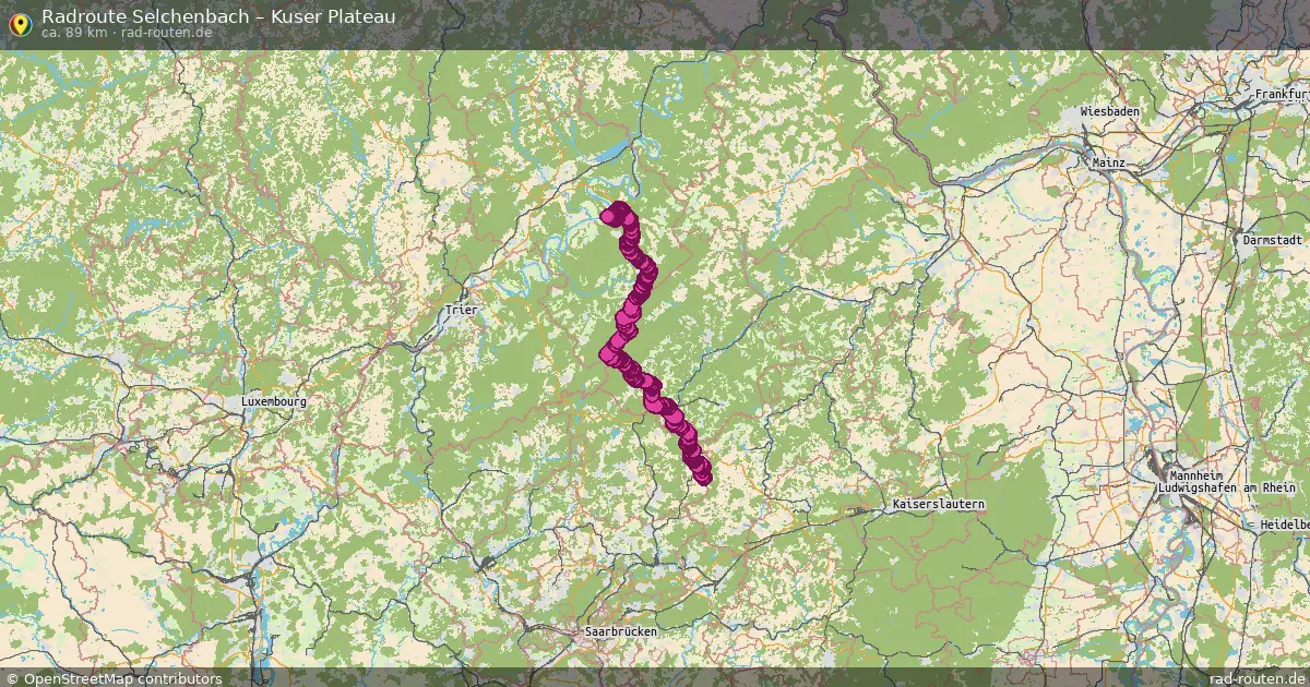 Radtour Selchenbach – Kuser Plateau