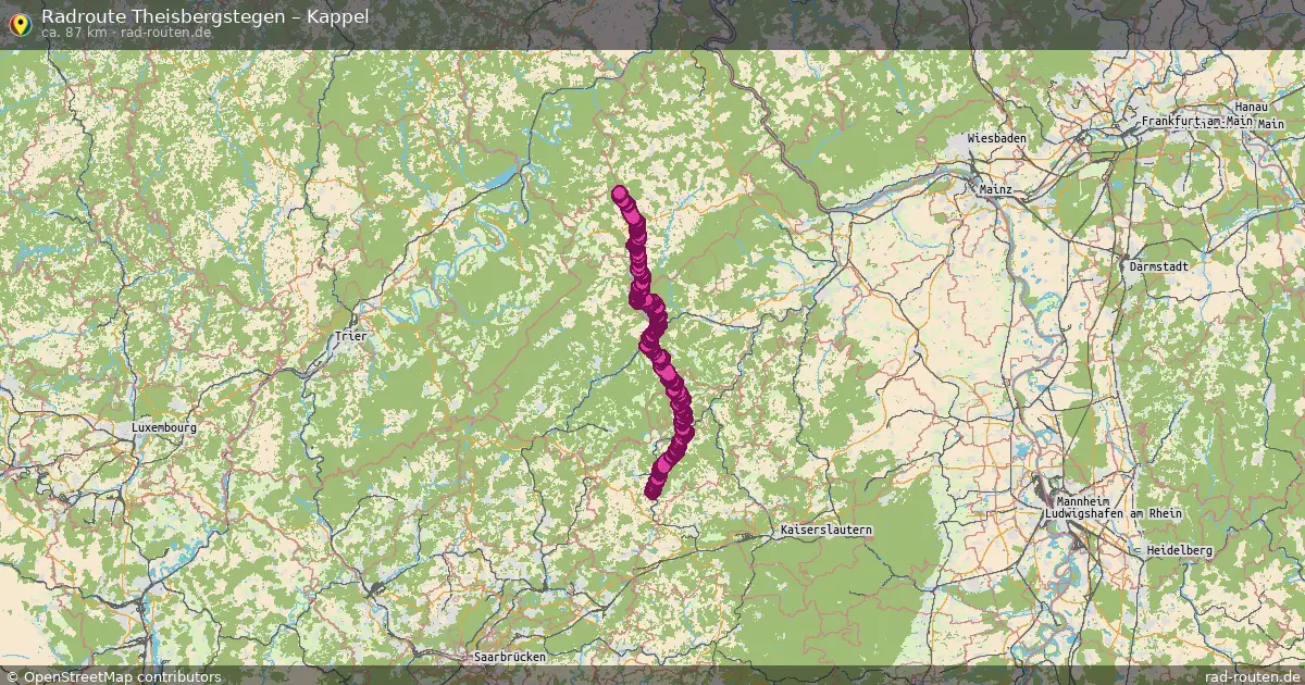 Radtour Theisbergstegen – Kappel