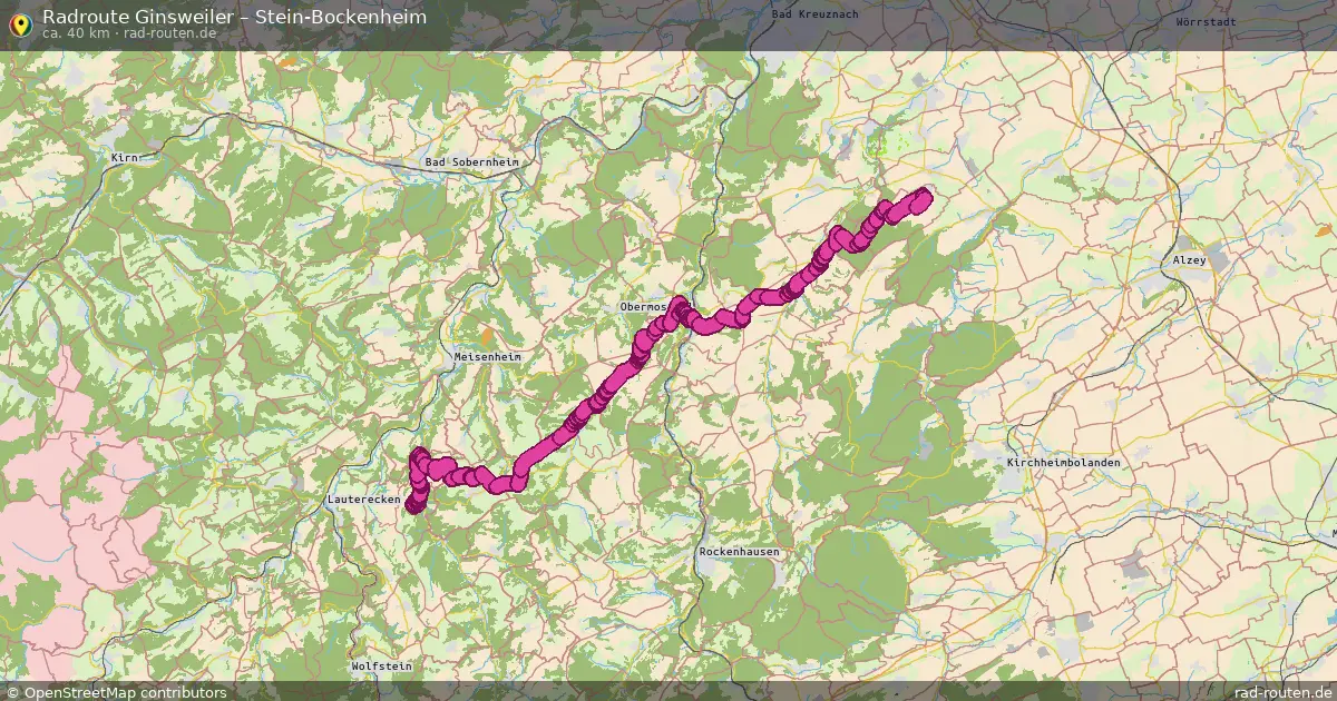 Radtour Ginsweiler – Stein-Bockenheim