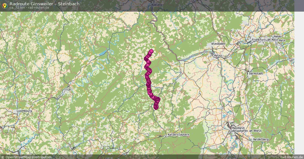 Radtour Ginsweiler – Steinbach