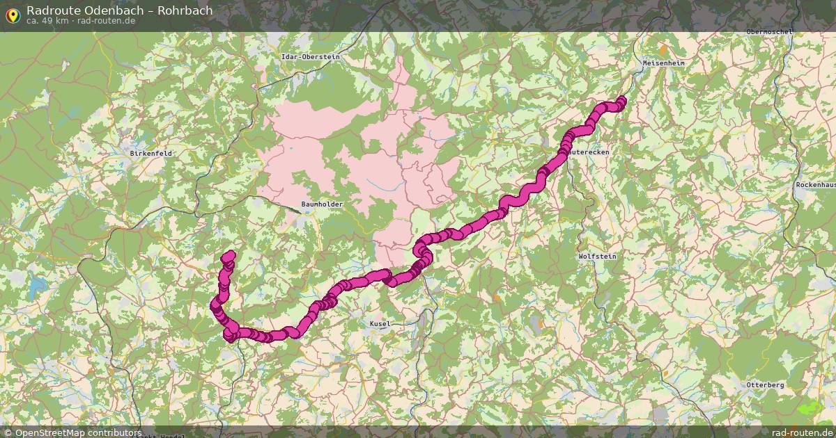 Fahrradroute Odenbach – Rohrbach