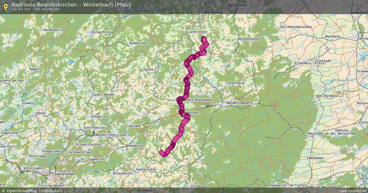 Radtour Reipoltskirchen – Winterbach (Pfalz)