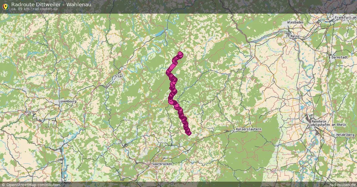 Radtour Dittweiler – Wahlenau
