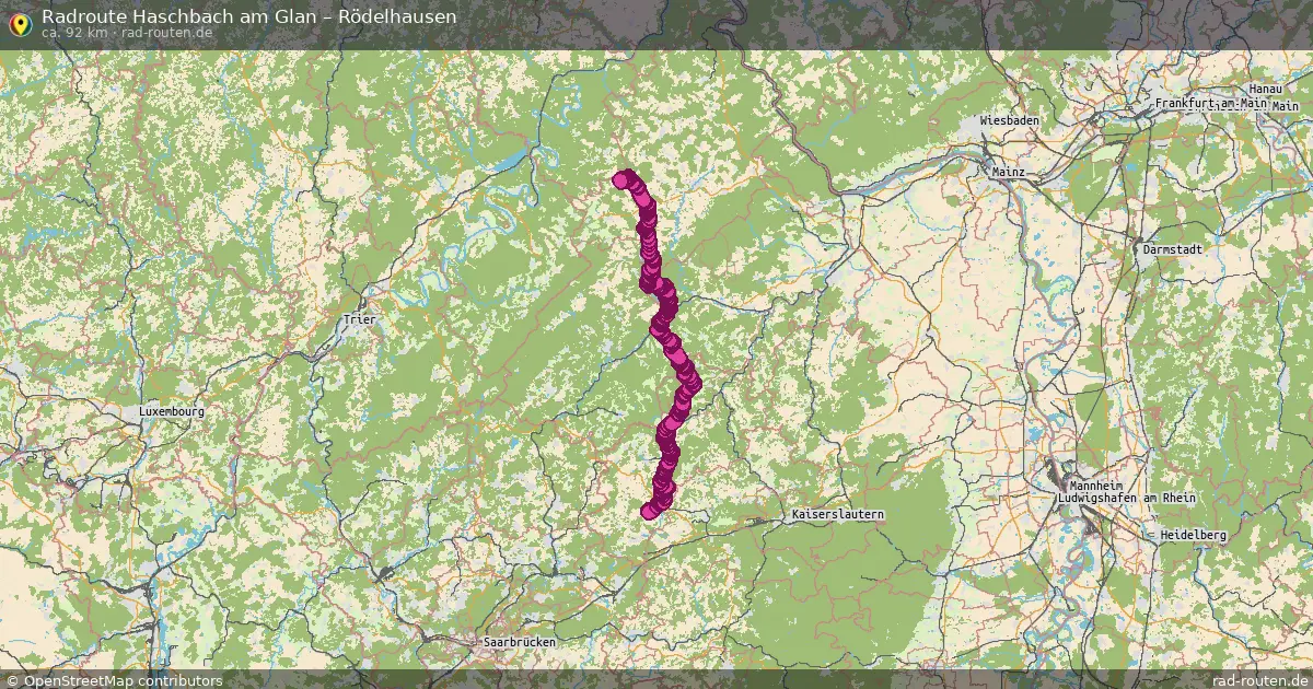 Radtour Haschbach Am Glan – Rödelhausen