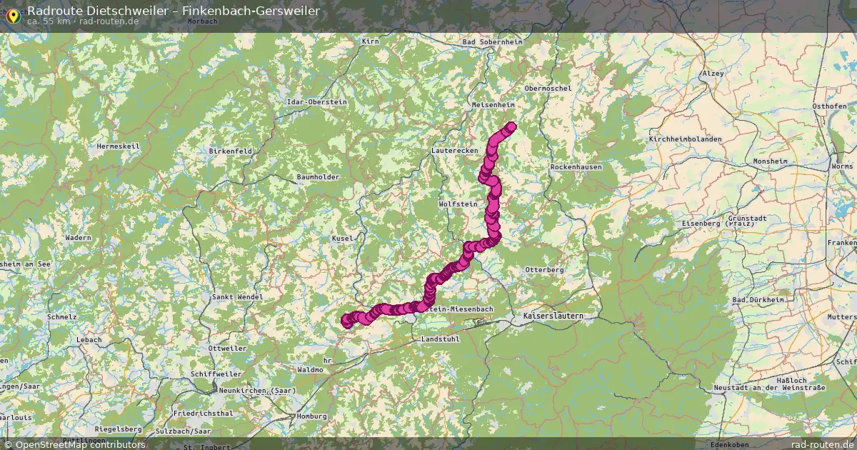 Radtour Dietschweiler – Finkenbach-Gersweiler