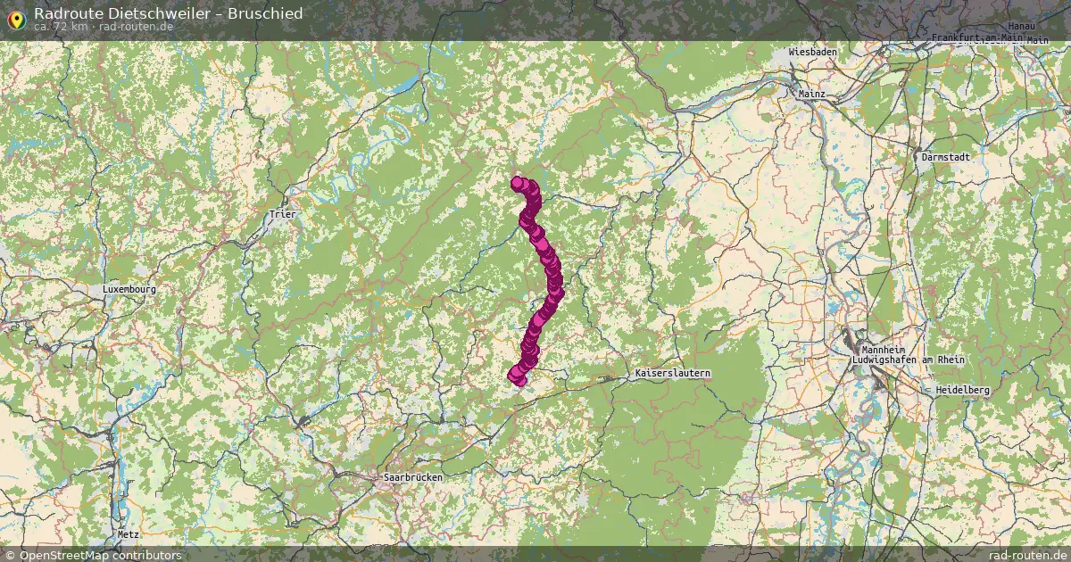 Radtour Dietschweiler – Bruschied