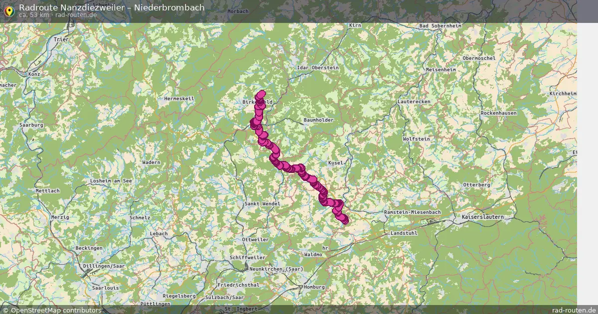 Radtour Nanzdiezweiler – Niederbrombach