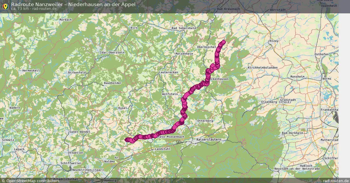 Radtour Nanzweiler – Niederhausen An Der Appel