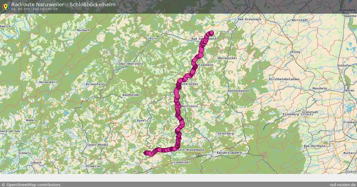 Radtour Nanzweiler – Schloßböckelheim