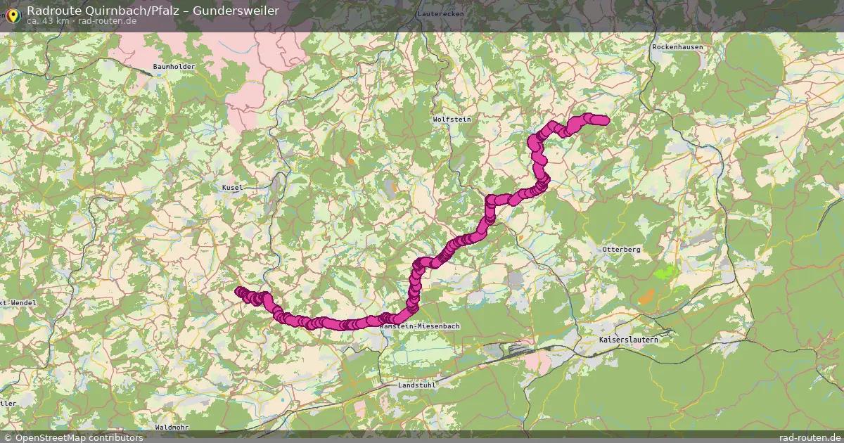 Radtour Quirnbach Pfalz – Gundersweiler