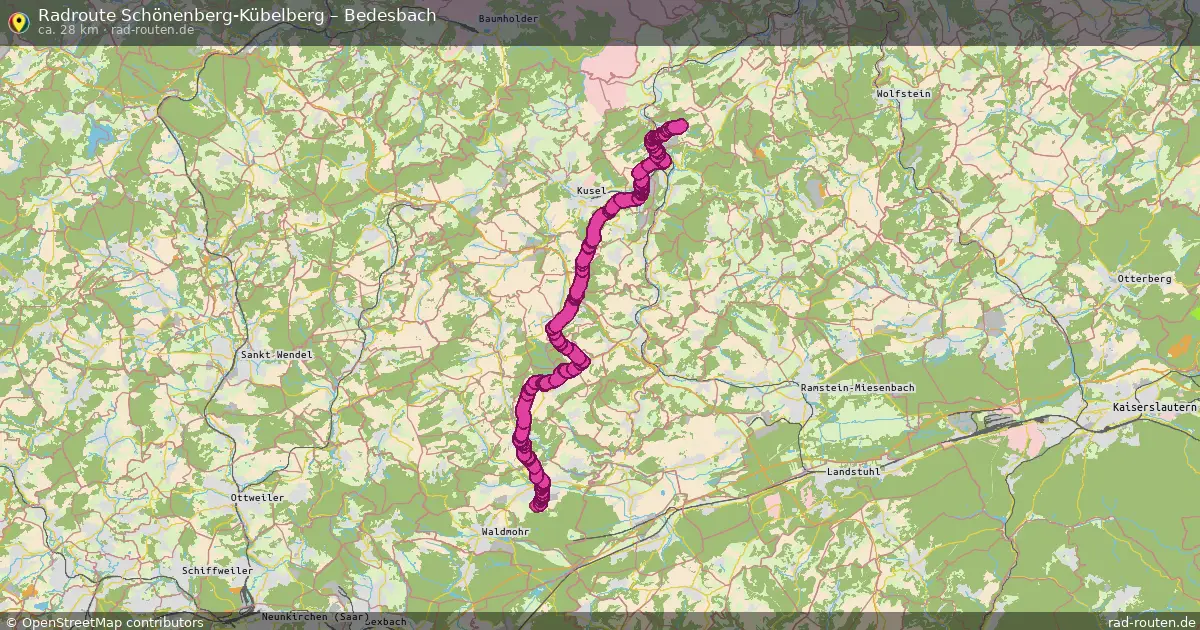 Radtour Schönenberg-Kübelberg – Bedesbach