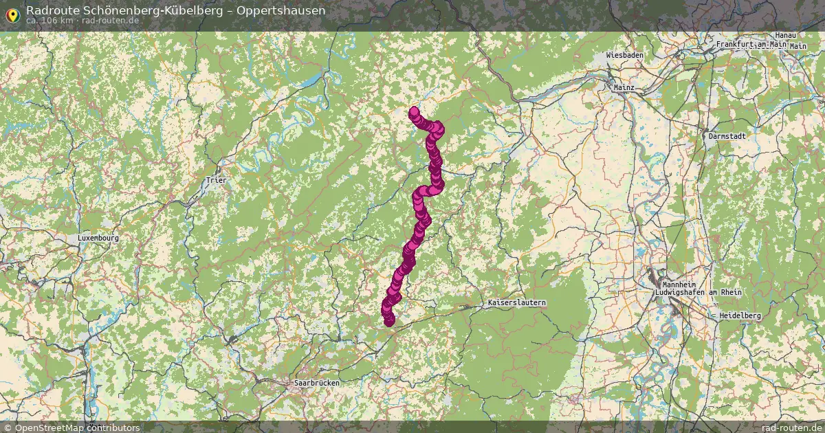 Radtour Schönenberg-Kübelberg – Oppertshausen