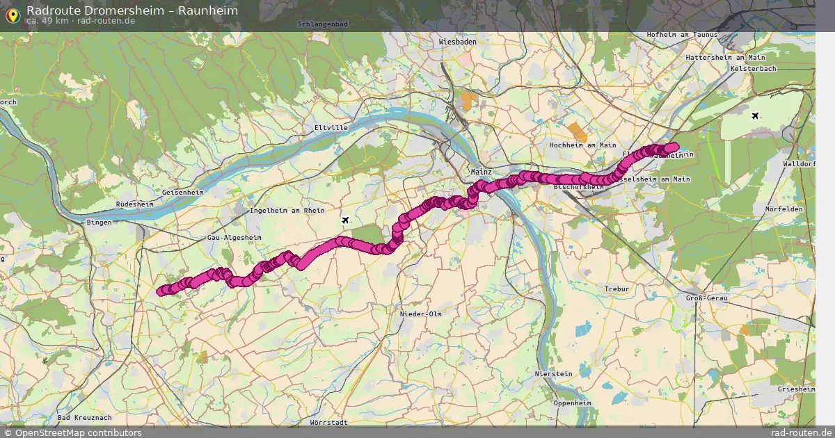 Radtour Dromersheim – Raunheim