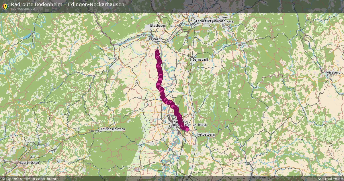 Radtour Bodenheim – Edingen-Neckarhausen