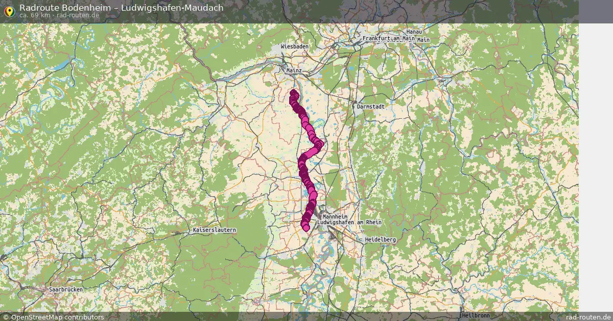 Radtour Bodenheim – Ludwigshafen-Maudach