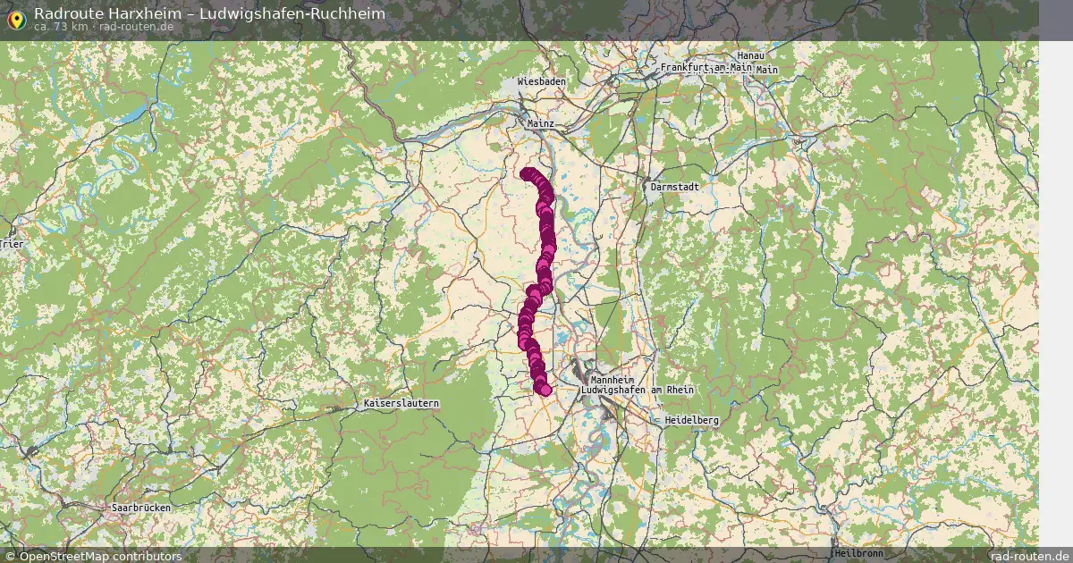 Radtour Harxheim – Ludwigshafen-Ruchheim