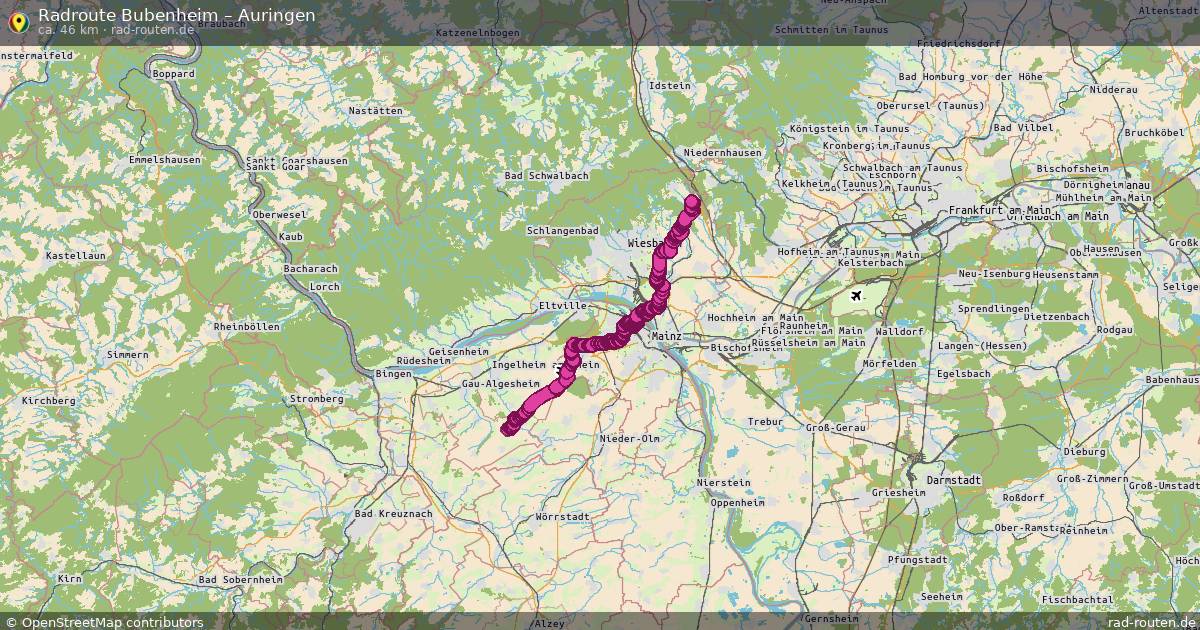 Fahrradroute Bubenheim – Auringen