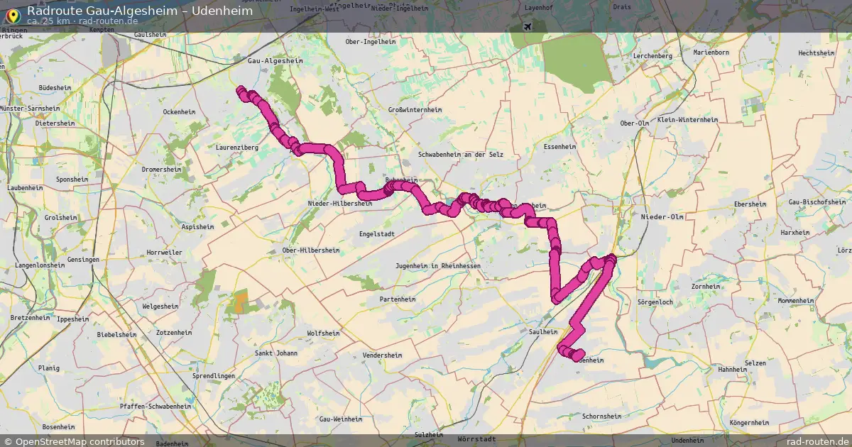 Radtour Gau-Algesheim – Udenheim