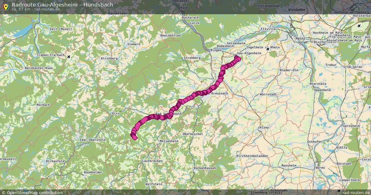 Radtour Gau-Algesheim – Hundsbach