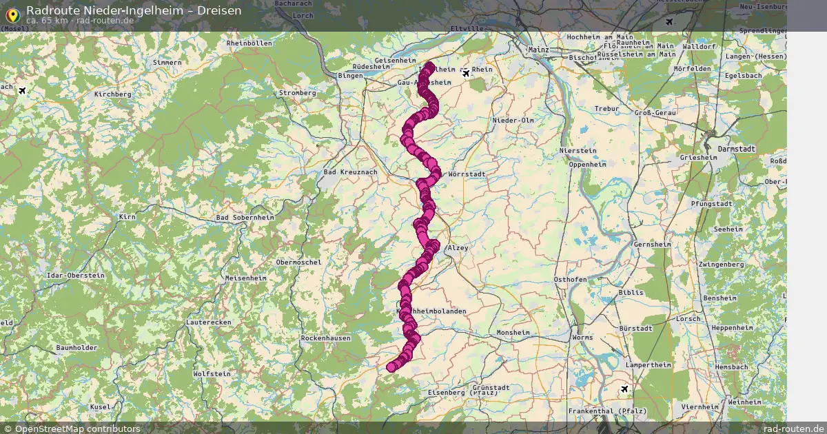 Radtour Nieder-Ingelheim – Dreisen