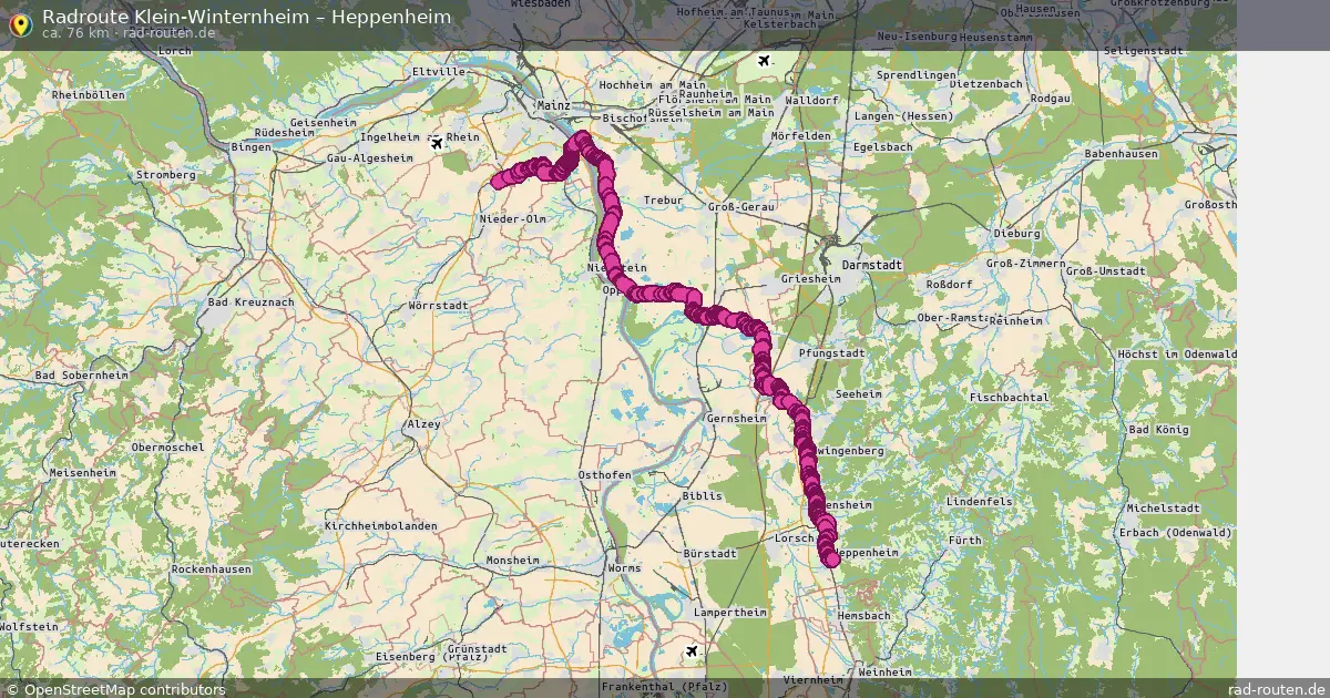 Radtour Klein-Winternheim – Heppenheim