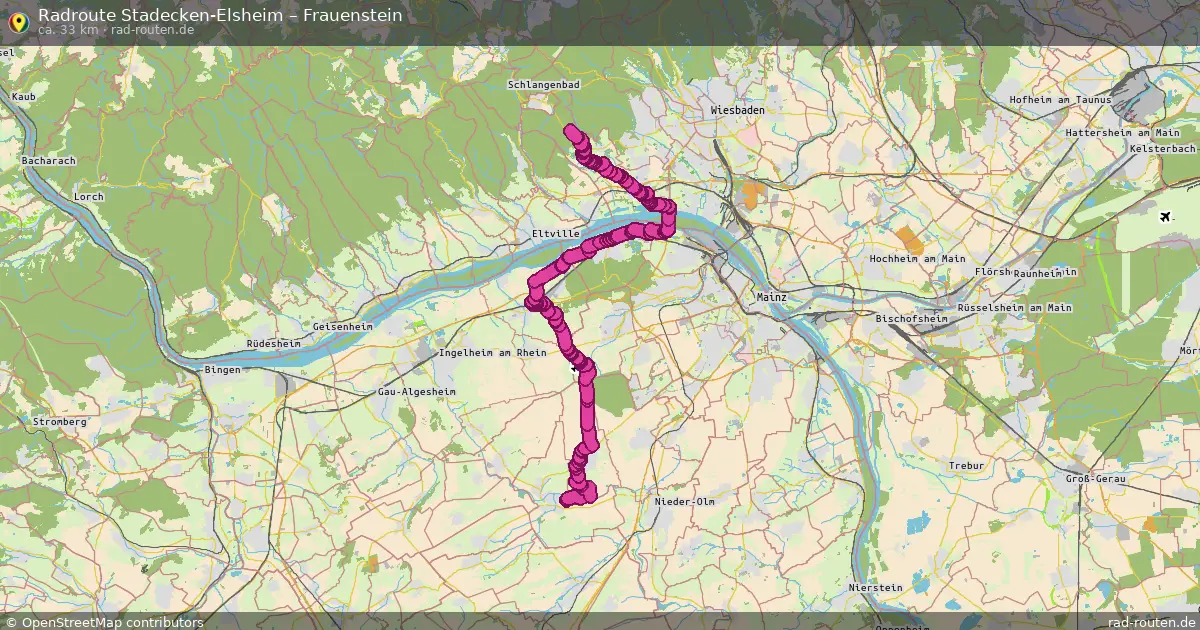 Radtour Stadecken-Elsheim – Frauenstein