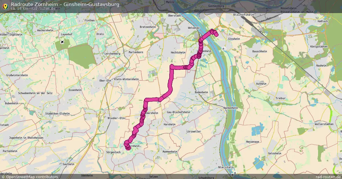 Radtour Zornheim – Ginsheim-Gustavsburg