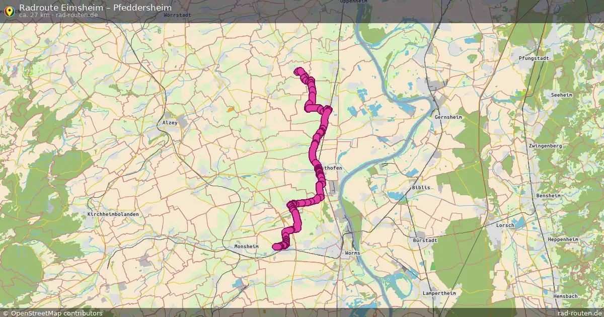 Radtour Eimsheim – Pfeddersheim