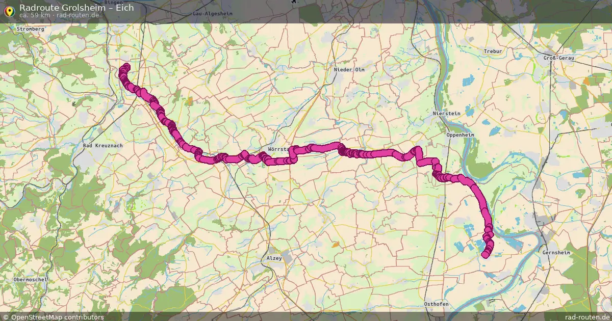 Radtour Grolsheim – Eich