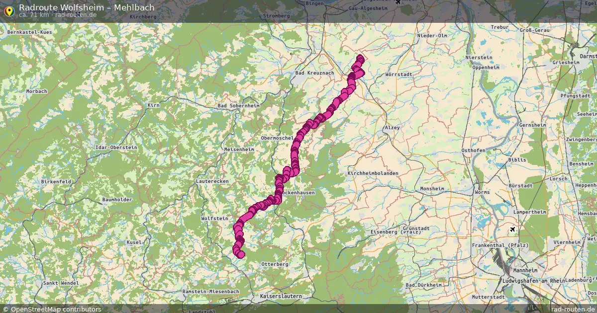 Radtour Wolfsheim – Mehlbach