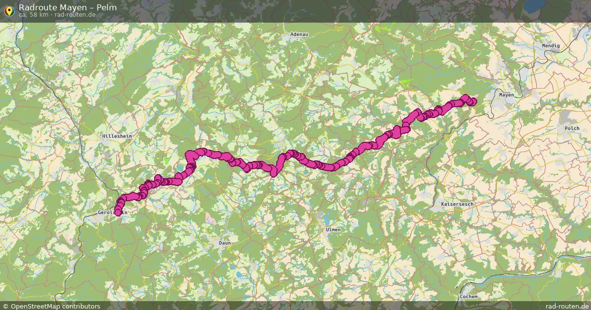 Fahrradroute Mayen – Pelm
