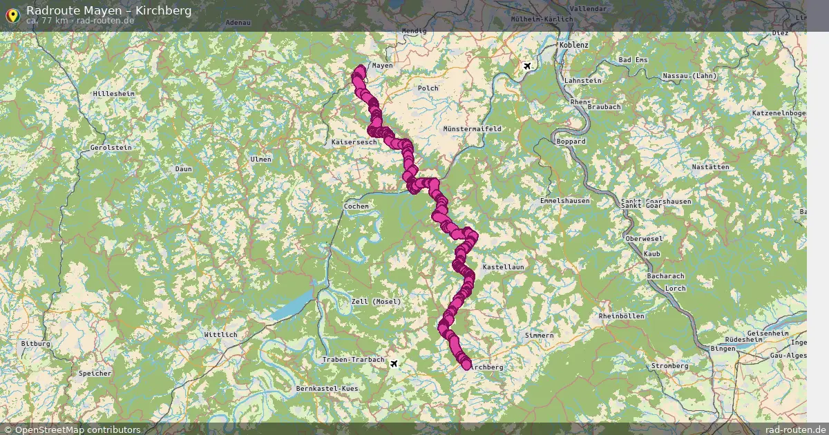 Fahrradroute Mayen – Kirchberg