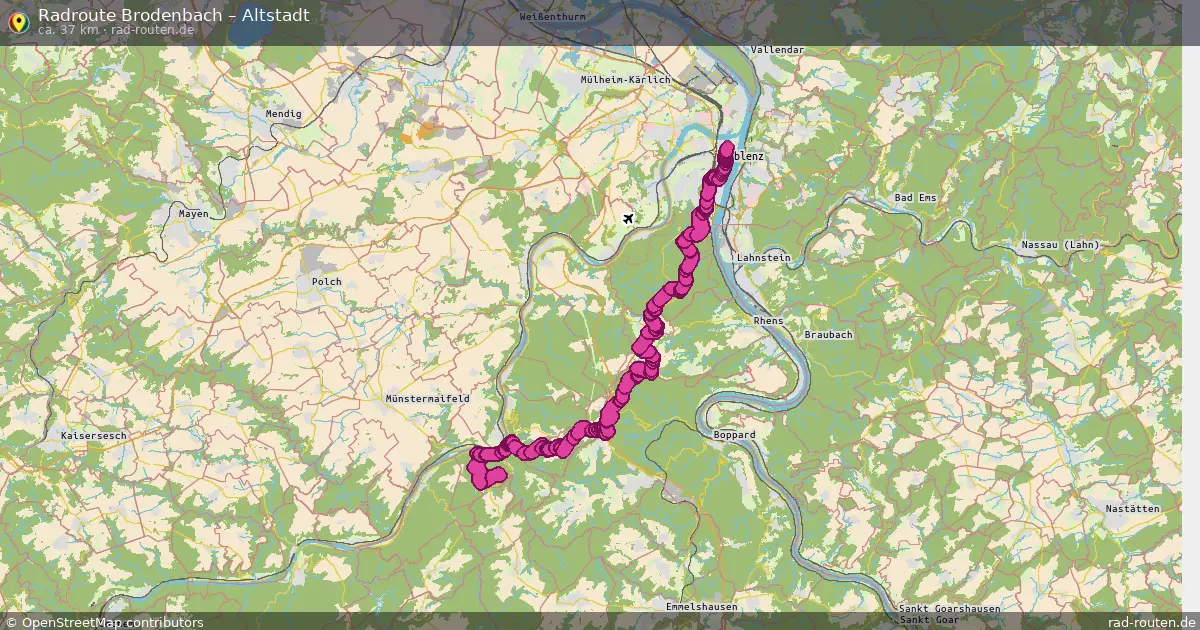 Radtour Brodenbach – Altstadt