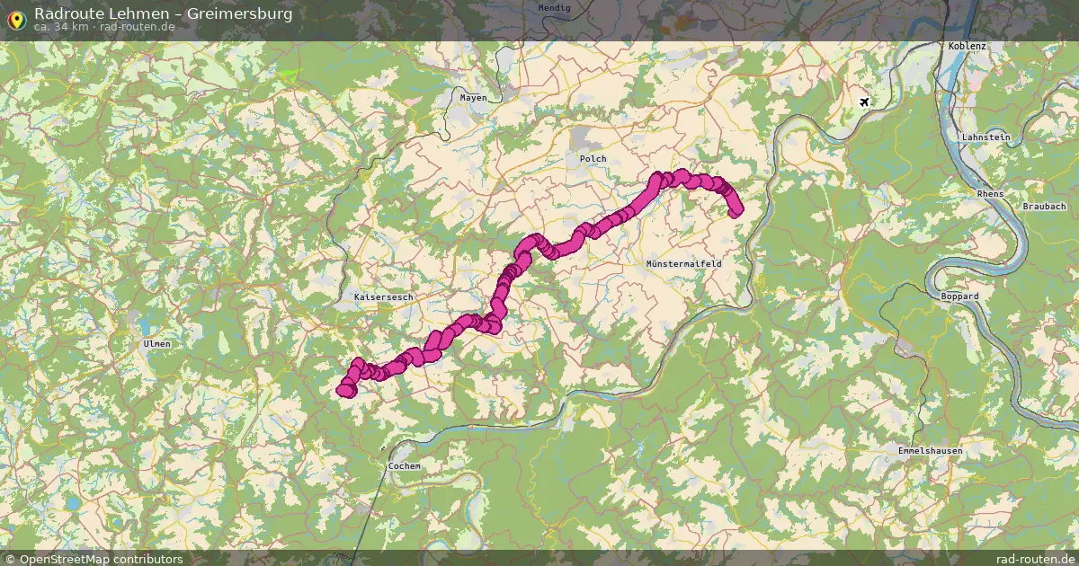 Fahrradroute Lehmen – Greimersburg