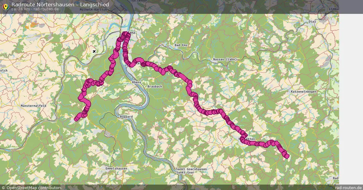 Fahrradroute Nörtershausen – Langschied